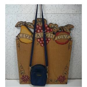 Kedzie Blue Zipper Crossbody Bag